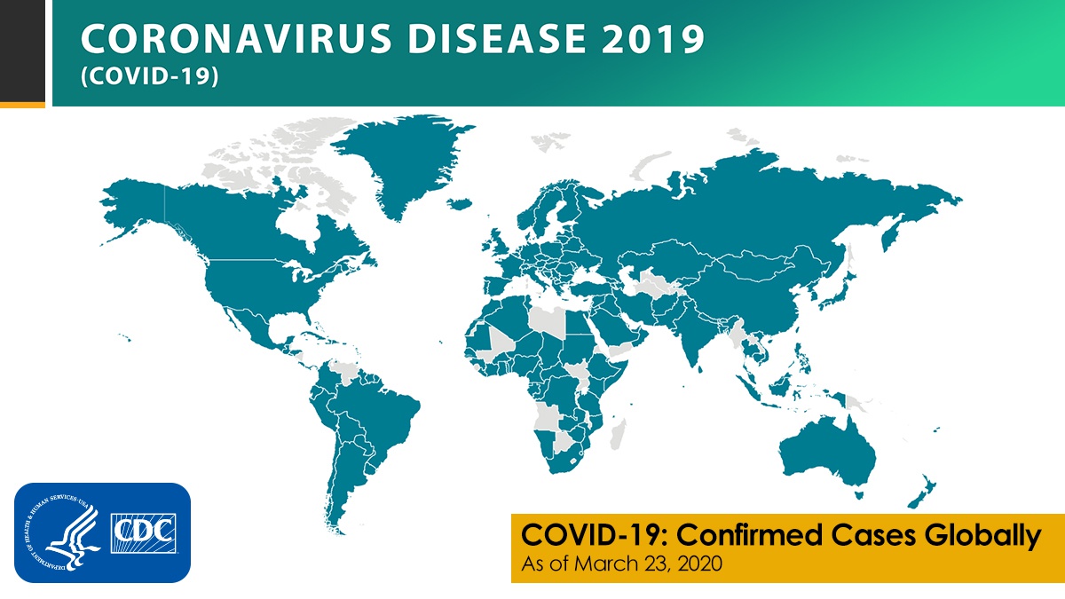 International Locations With Confirmed COVID-19 Cases