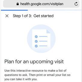 New Tool from Google Helps with Medical Visit Planning