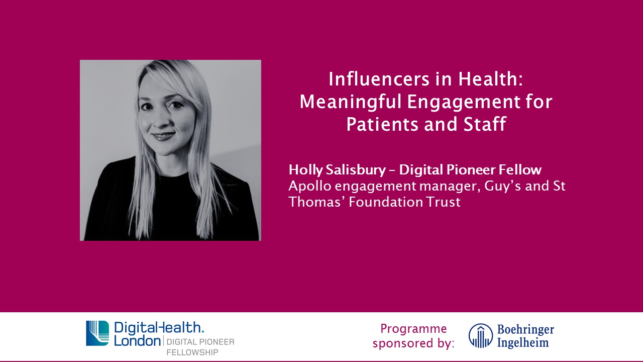 Influencers in Health: Meaningful Engagement for Patients and Staff