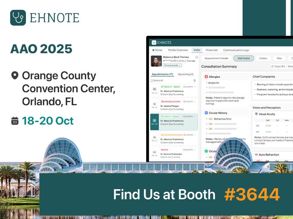 Ehnote at AAO 2025 Ophthalmology Software