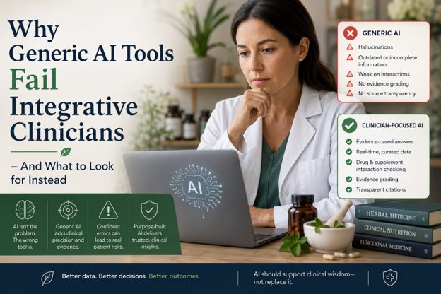 Why Generic AI Tools Fail Integrative Clinicians – And What to Look for Instead