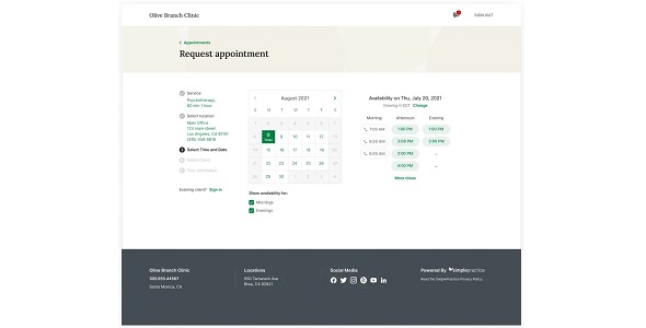 SimplePractice Patient Portal