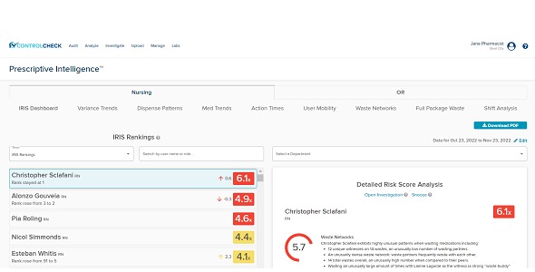 Bluesight Drug Diversion Monitoring