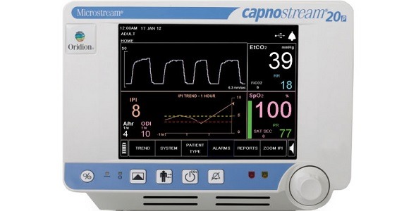 Capnostream 20p bedside capnography monitor
