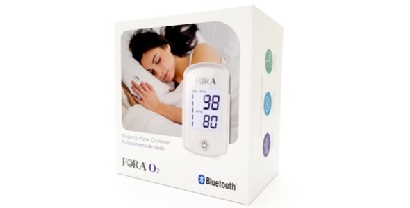 FORA O2: SpO2 Bluetooth 4.0 Fingertip Pulse Oximeter