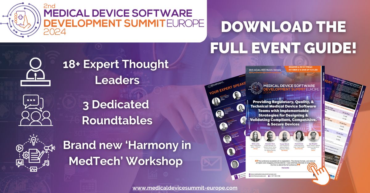 2nd Medical Device Software Development Summit Europe 2024