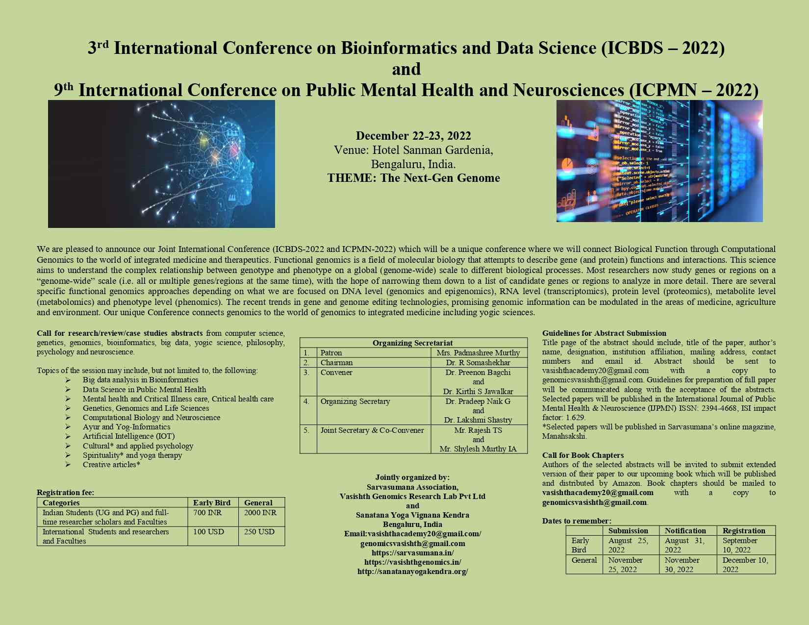 Joint International Conferences ICBDS-2022 and ICPMN-2022