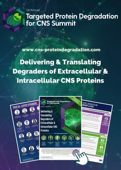 Targeted Protein Degradation for CNS