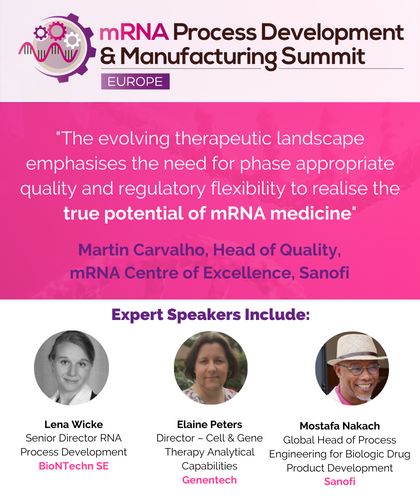 mRNA Process Development and Manufacturing Summit Europe