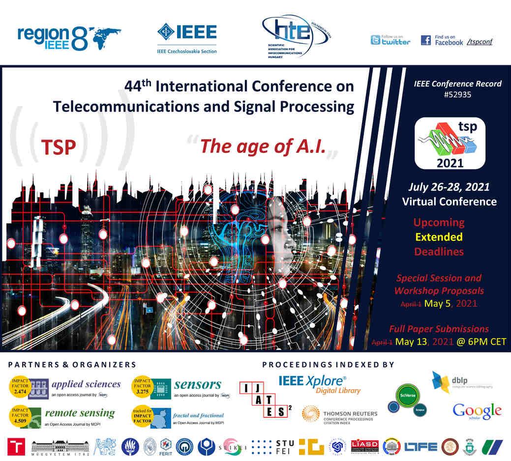 44th International Conference on Telecommunications and Signal Processing