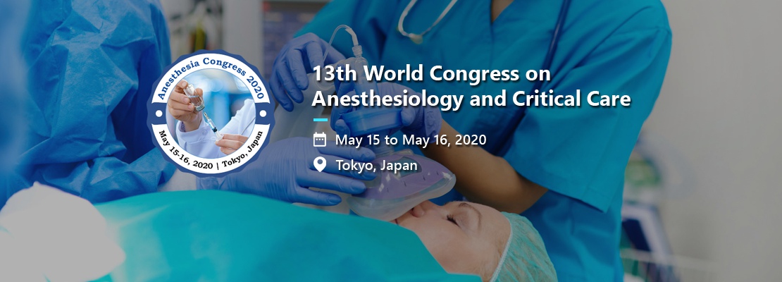 13th World Congress on  Anesthesiology and Critical Care