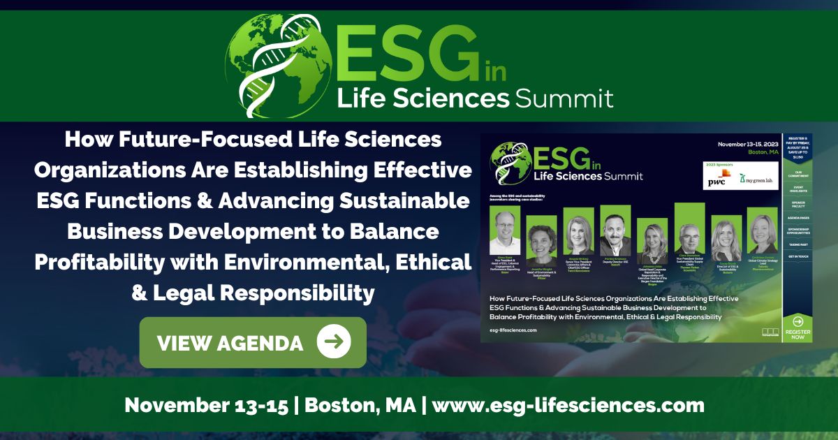 ESG in Life Sciences Summit