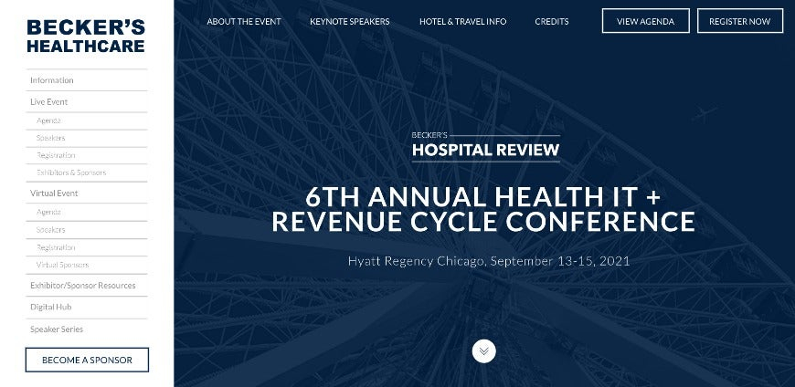 Becker's 6th Annual Health IT + Revenue Cycle Conference
