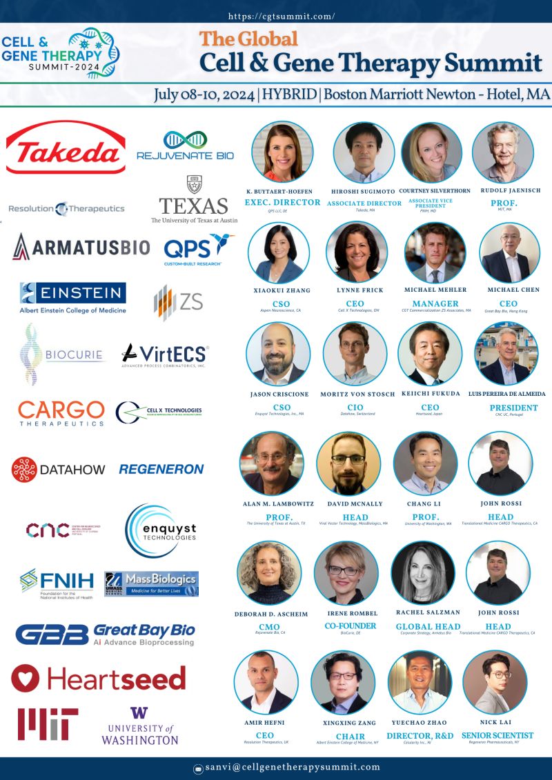 CGT-Summit 2024: The Global Cell and Gene Therapy Conference Boston