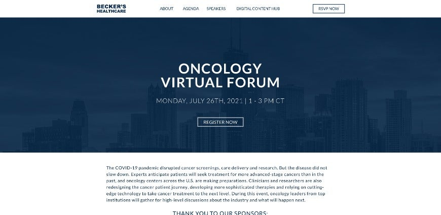 Oncology Virtual Forum