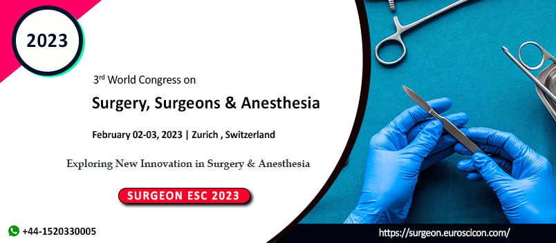 3rd World Congress on Surgery, Surgeons & Anesthesia