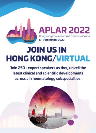 24th Asia-Pacific League of Associations for Rheumatology Congress | 6 - 9 December 2022 | Hong Kong