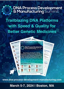 DNA Process Development and Manufacturing Summit | Boston, MA | March 5-7, 2024
