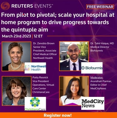 From pilot to pivotal; scale your hospital at home program to drive progress towards the quintuple aim