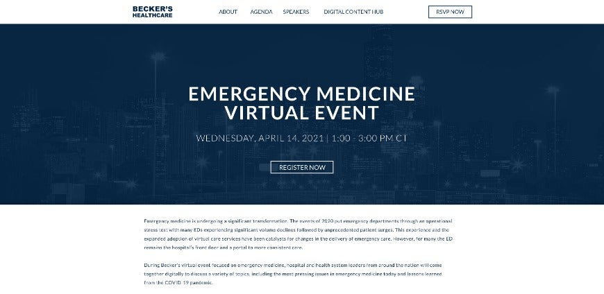 Emergency Medicine Virtual Event